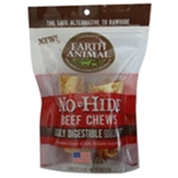 Earth Animal 4 in No Hide Beef Chews Dog Treats 2PK 853965006033